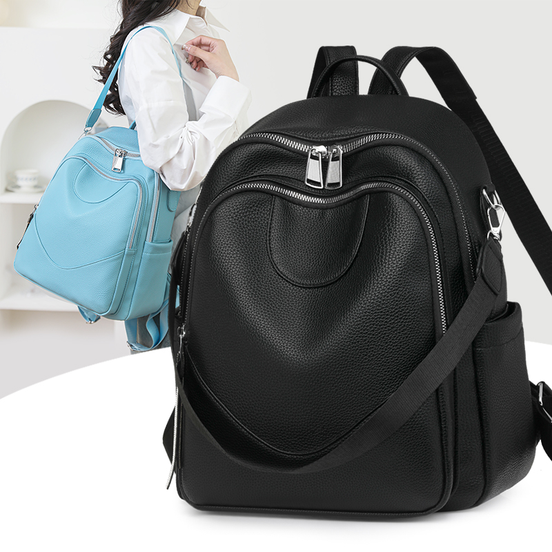 Women Bags Ru - 패션 대용량 여성 가죽 배낭 여성