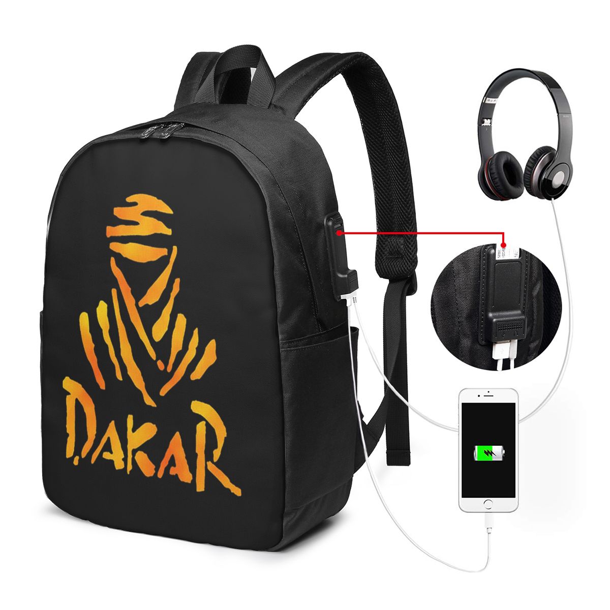 Womens Backpack - 다카르 랠리 오토바이 배낭 여행 노트북