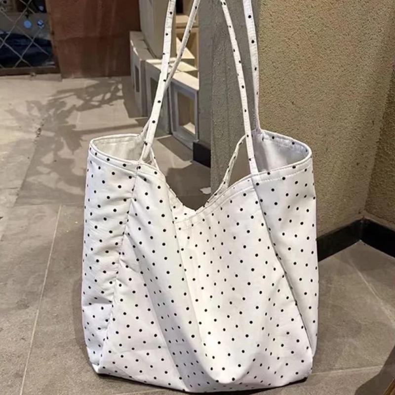 Women Bags Discount - 새로운 세일-2026 새로운 폴카 도트 캔버스