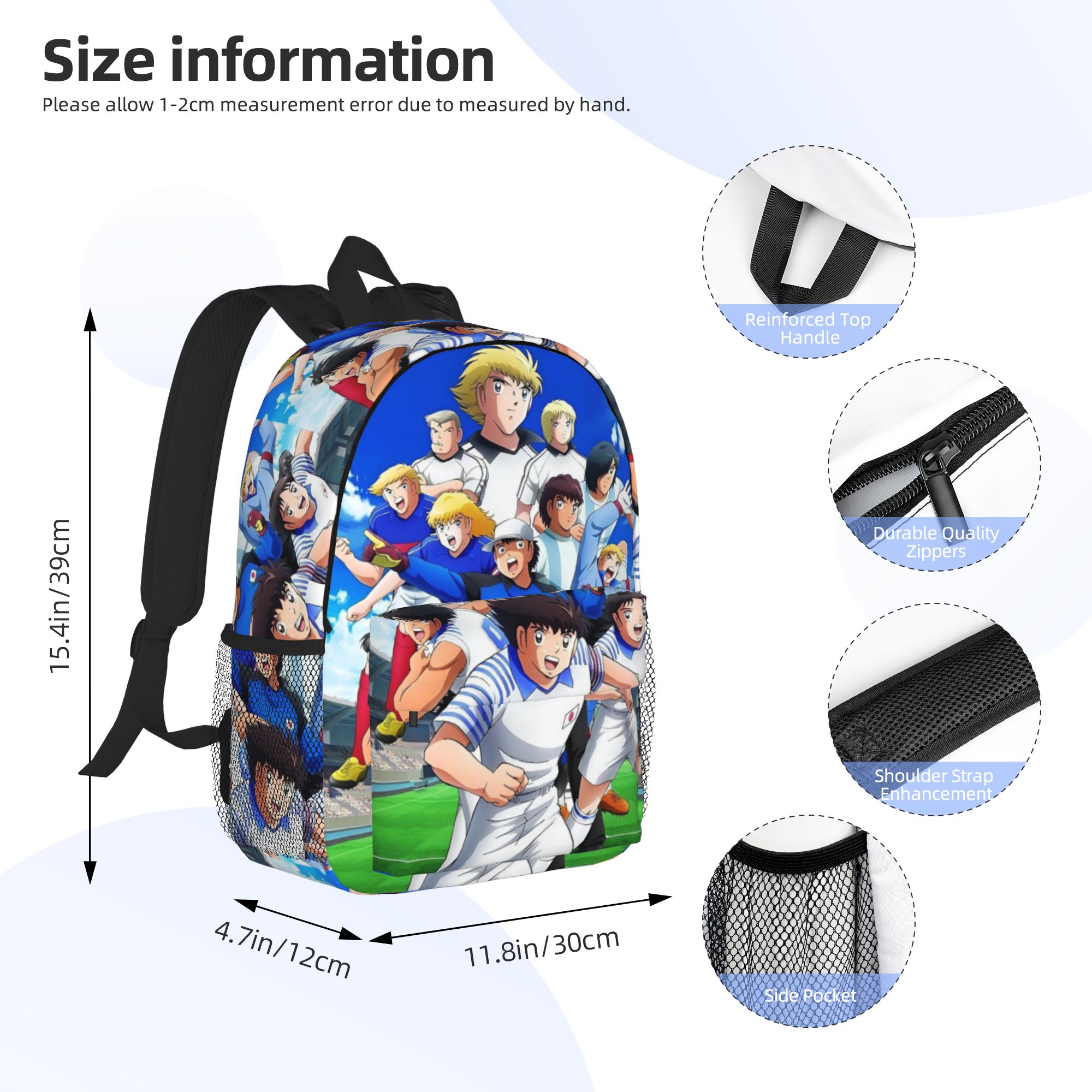 캡틴 츠바사 일본 축구 애니메이션 배낭 핫 세일 데이팩 - Women Bags Discount 리뷰 및 가격