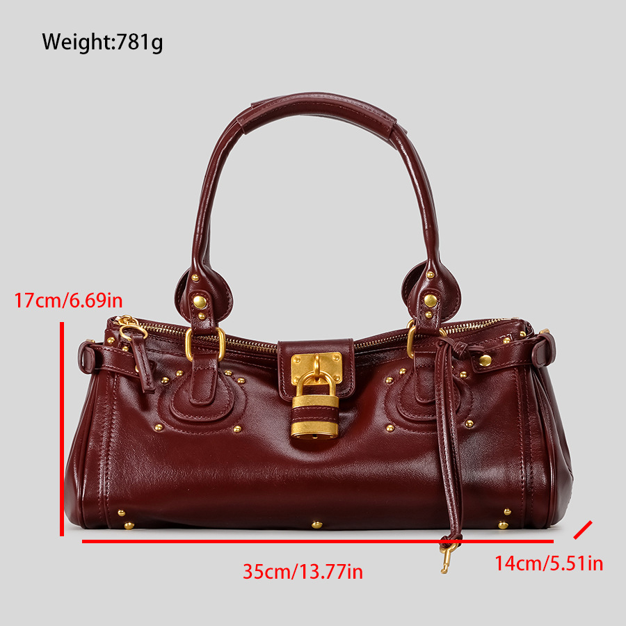 오리지널 니치 디자인 새로운 고품질 레트로 리벳 보스턴 - Women Bags Discount 리뷰 및 가격