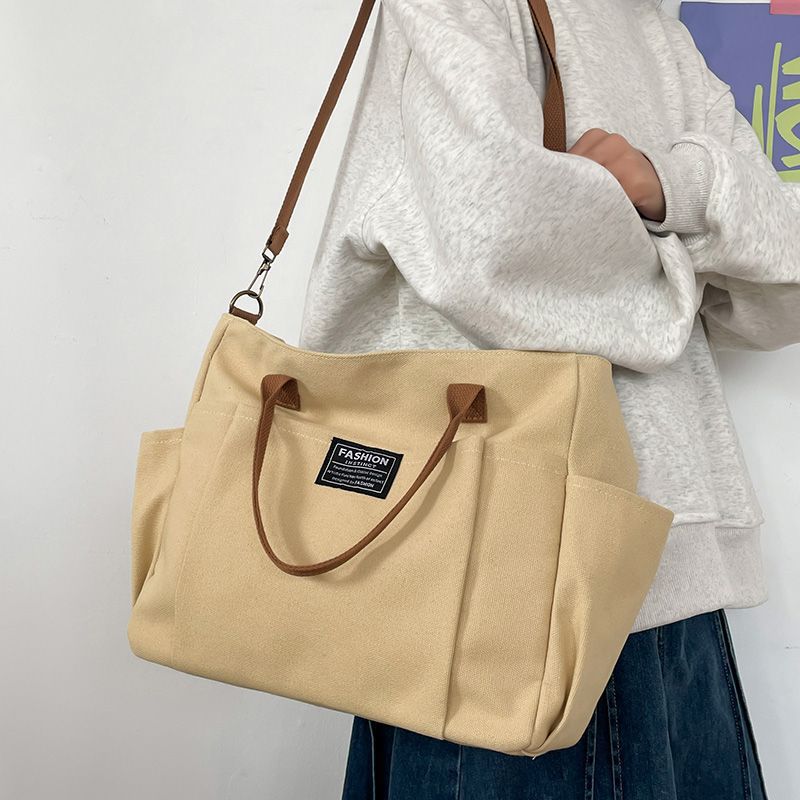 여성용 대형 캔버스 토트백, 미니멀리스트 워크백 - 넓 - Women Bags Work 리뷰 및 가격