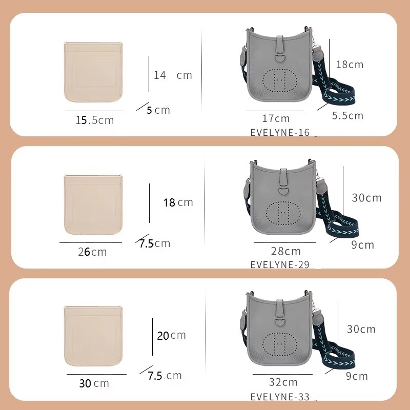 헤르메스 에블린 16 29 33용 가방 정리 인서트,  - Women Bags Hermes 리뷰 및 가격
