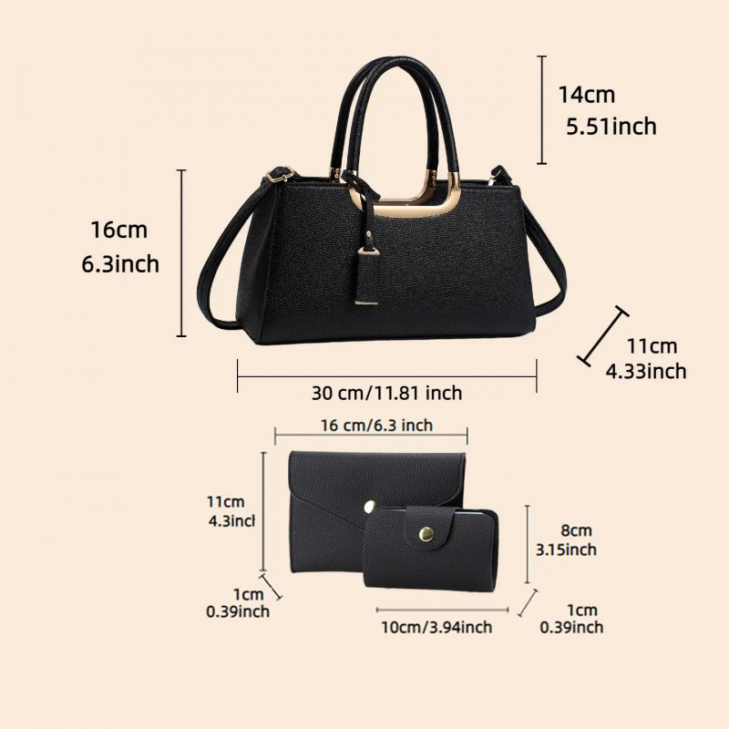 PU 가죽 크로스바디 숄더백, 조절 가능한 스트랩, 심 - Women Bags For Gift 리뷰 및 가격