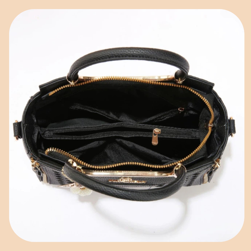 리치 그레인 PU 가죽으로 제작된 3종 핸드백 세트.  - Women Bags For Gift 리뷰 및 가격