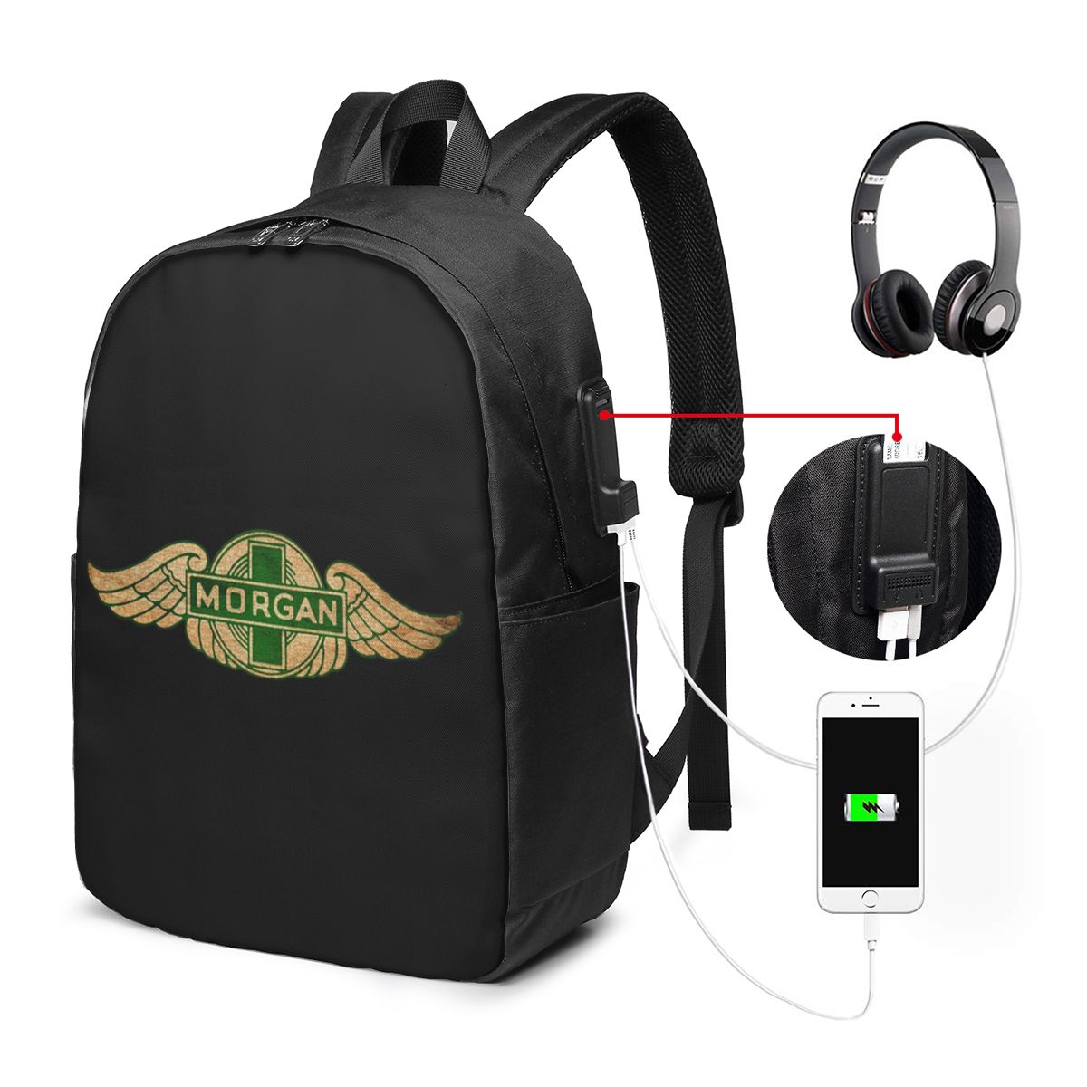 모건 모터 카 컴퍼니 백팩 여행용 노트북 가방 컴퓨터  - Womens Backpack 리뷰 및 가격