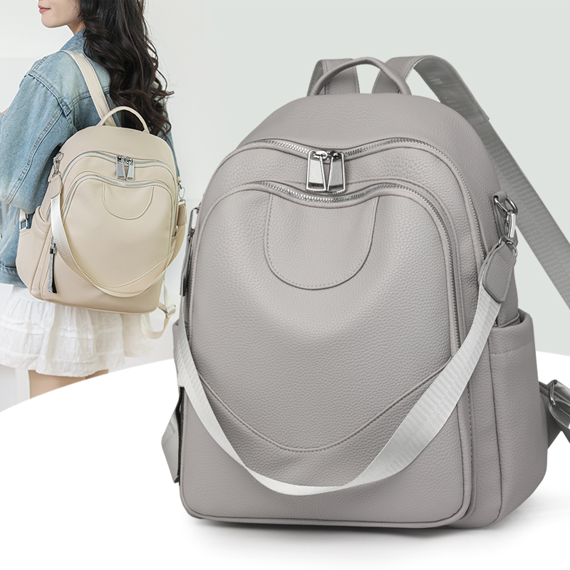 패션 대용량 여성 가죽 배낭 여성 고품질 배낭 다기능  - Women Bags Ru 리뷰 및 가격