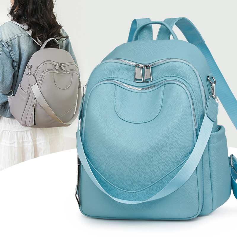 패션 대용량 여성 가죽 배낭 여성 고품질 배낭 다기능  - Women Bags Ru 리뷰 및 가격