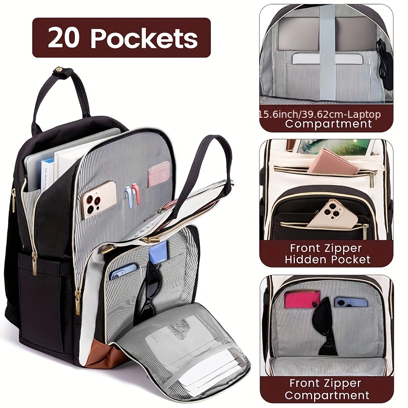 여성용 투톤 노트북 백팩, 방수 기능의 귀여운 비즈니스 - Womens Backpack 리뷰 및 가격