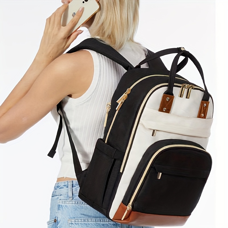 여성용 투톤 노트북 백팩, 방수 기능의 귀여운 비즈니스 - Womens Backpack 리뷰 및 가격