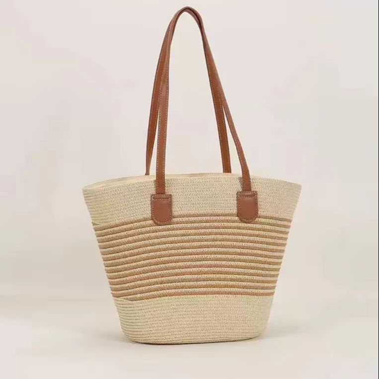 CLAREGQI 여성용 스트라이프 밀짚 토트백, 대용량 - Woven Straw Bag 리뷰 및 가격