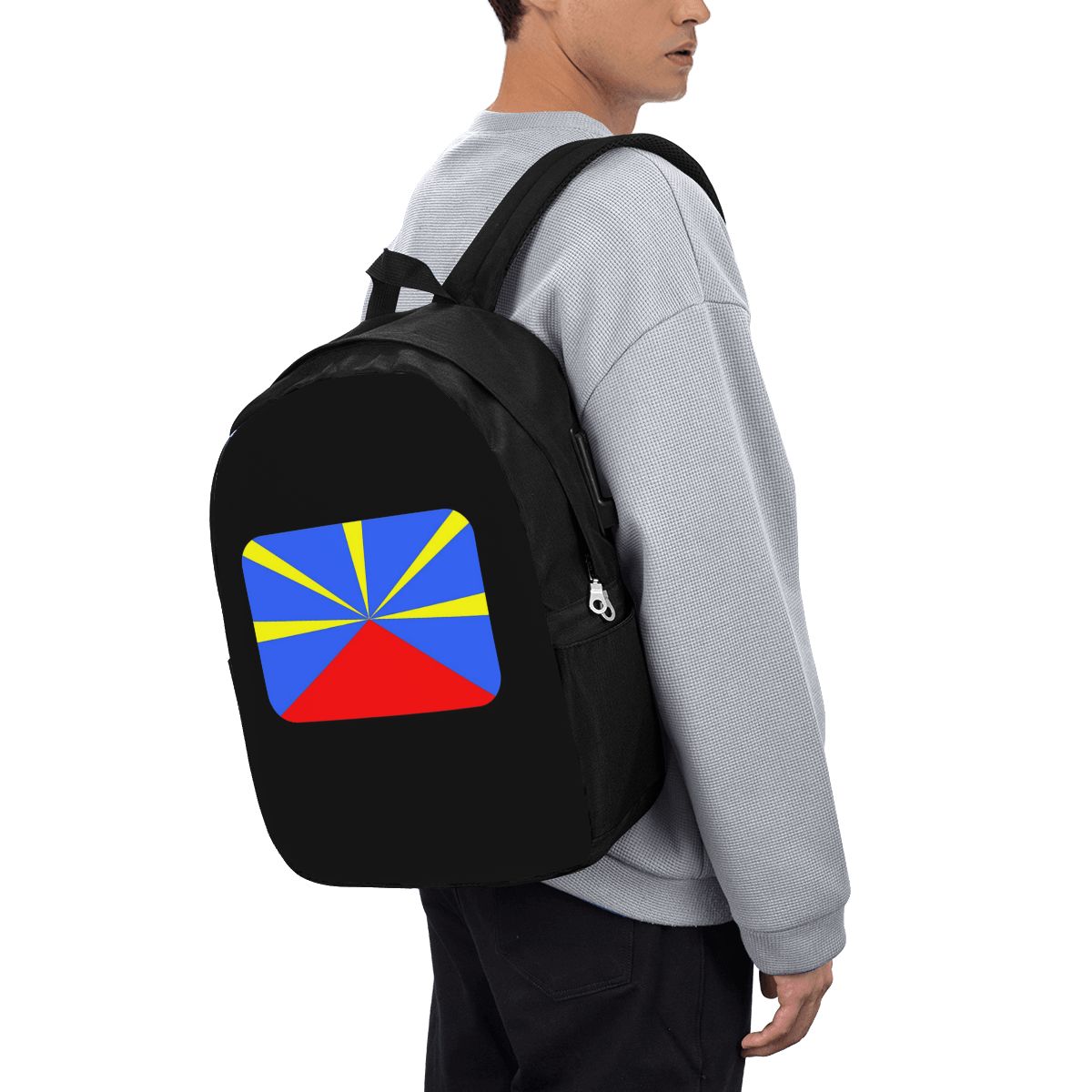 974 레위니옹 섬 국기 배낭 여행 노트북 가방 컴퓨터 - Womens Backpack 리뷰 및 가격