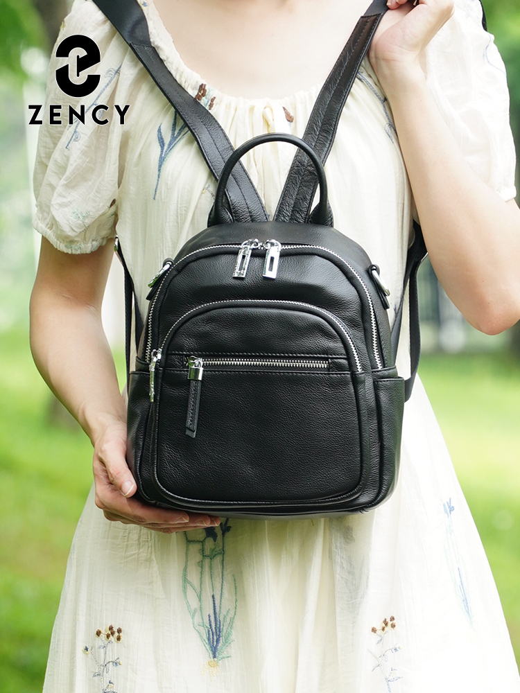 Zency 정품 가죽 소형 배낭 배낭 멀티 포켓 디자인 - Women Bags Work 리뷰 및 가격