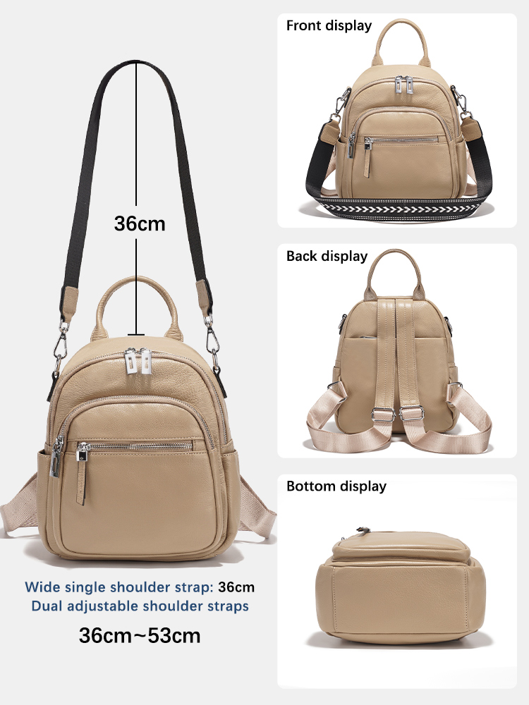 Zency 정품 가죽 소형 배낭 배낭 멀티 포켓 디자인 - Women Bags Work 리뷰 및 가격