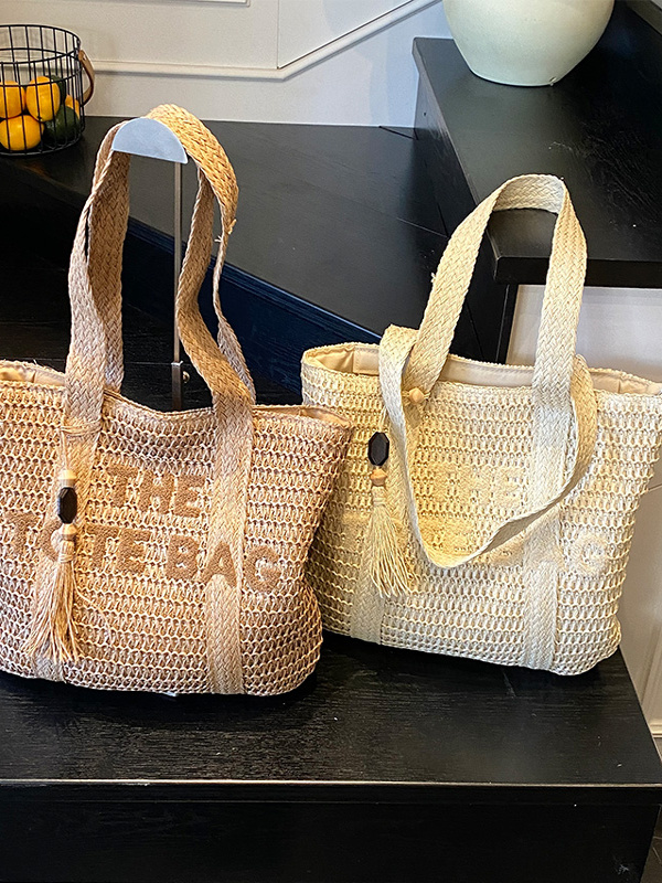 여름 해변 여행용 대용량 밀짚 가방 캐주얼 패션 싱글  - Woven Straw Bag 리뷰 및 가격