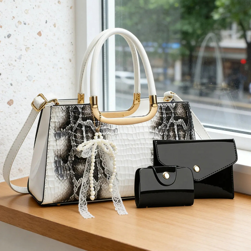 여성용 핸드백 세트, 악어 무늬 이브닝 클러치, 파티  - Women Bags For Gift 리뷰 및 가격