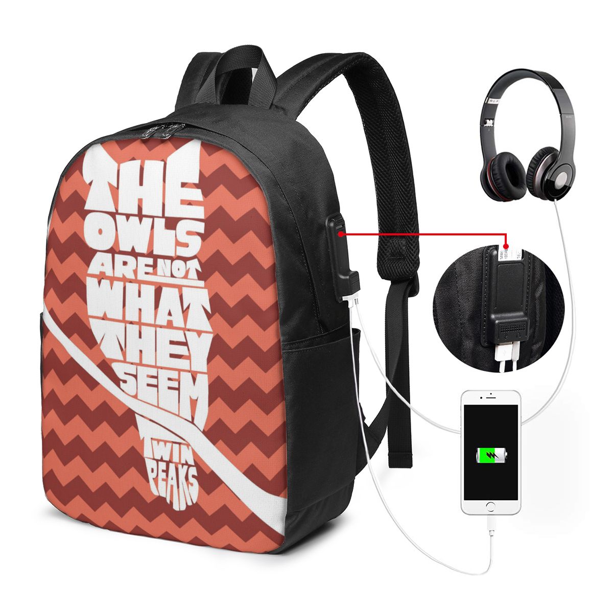 트윈 피크스 레드 룸 백팩 여행 노트북 가방 컴퓨터 대 - Womens Backpack 리뷰 및 가격